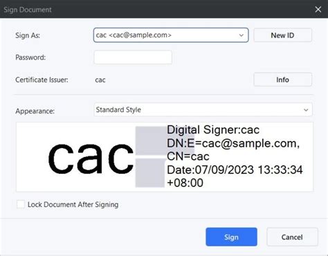 digital signature certificate smart card driver|cac card signature word.